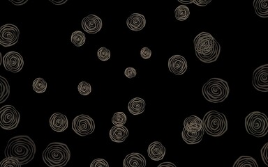 Dark Gray vector natural artwork with flowers, roses.