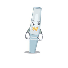 Mascara cartoon character style having strange silent face