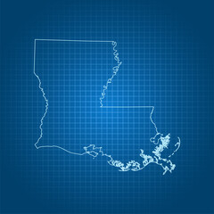 map of Louisiana