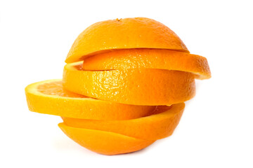 Fototapeta na wymiar orange on white background