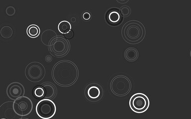 Light Gray vector background with bubbles.