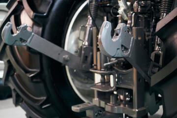 Fototapeta premium Coupling device of a modern tractor.