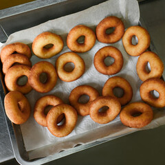 donut, donuts, baking, fresh, oven, deep-frying, butter, cafe, breakfast