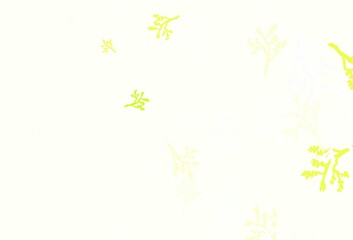 Light Green, Red vector elegant wallpaper with sakura.