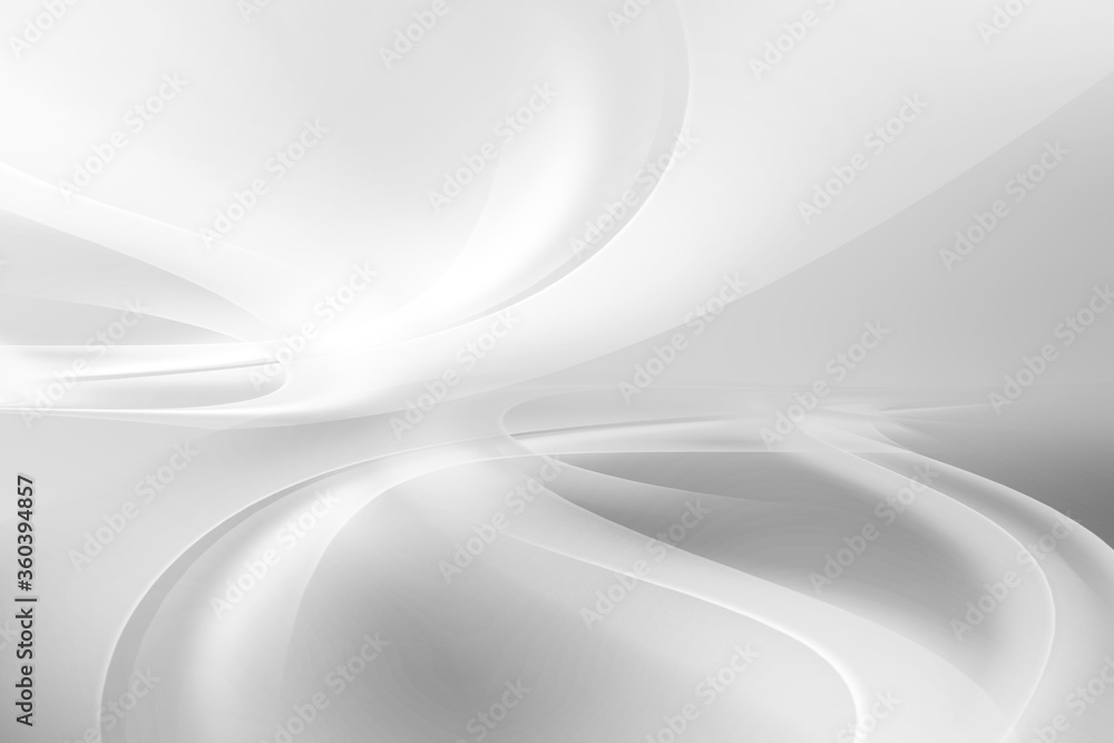Poster abstract futuristic background with white perspective lines and waves.