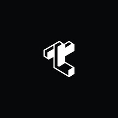 Fototapeta na wymiar Professional Innovative 3D Initial T logo and TT logo. Letter T TT Minimal elegant Monogram. Premium Business Artistic Alphabet symbol and sign
