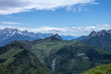 Obraz na płótnie Canvas beautiful high mountain landscape Alps view