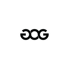 gog letter original monogram logo design