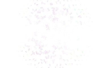 Light Pink, Green vector backdrop with artificial intelligence data.