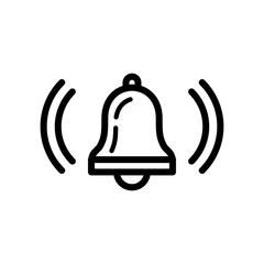 bell icon logo illustration design