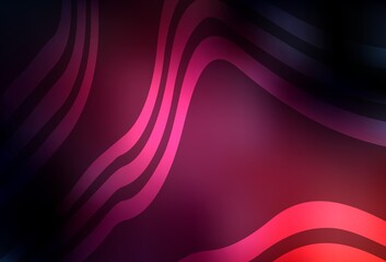 Dark Pink vector background with wry lines.