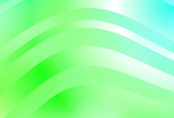 Light Green vector template with bent lines.