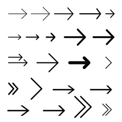Set of Arrow icon. Arrow symbol. Arrow vector icon. EPS 10