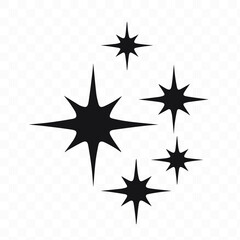 Shine icon, Clean star icon. EPS 10.