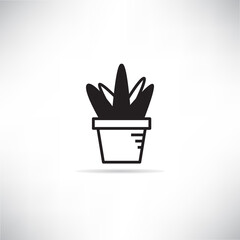 plant pot icon vector illustration