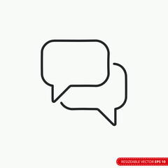 Fototapeta premium Talk bubble speech icon. Blank empty bubbles vector design elements. Chat on line symbol template. Dialogue balloon sticker silhouette. EPS 10