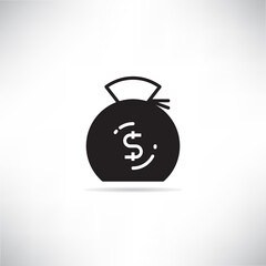 money sack icon vector illustration