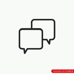 Fototapeta premium Talk bubble speech icon. Blank empty bubbles vector design elements. Chat on line symbol template. Dialogue balloon sticker silhouette. EPS 10