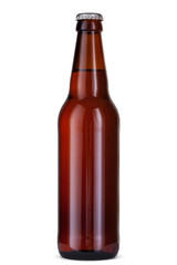 Bottle of beer isolated on white background