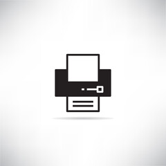 printer icon vector illustration on white background