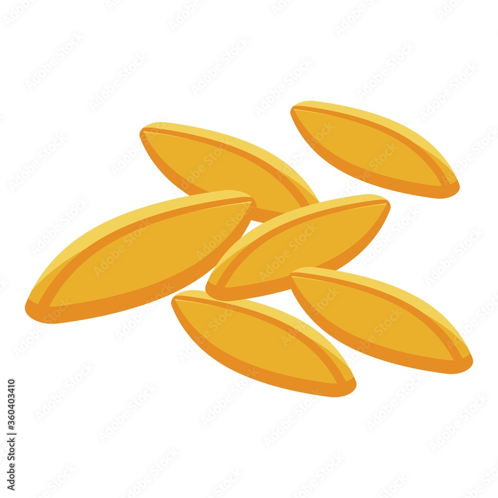 Poster cereal flakes icon. isometric of cereal flakes vector icon for web design isolated on white backgrou