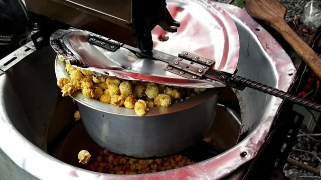 Popcorn recycling machine, gas system in Thailand market