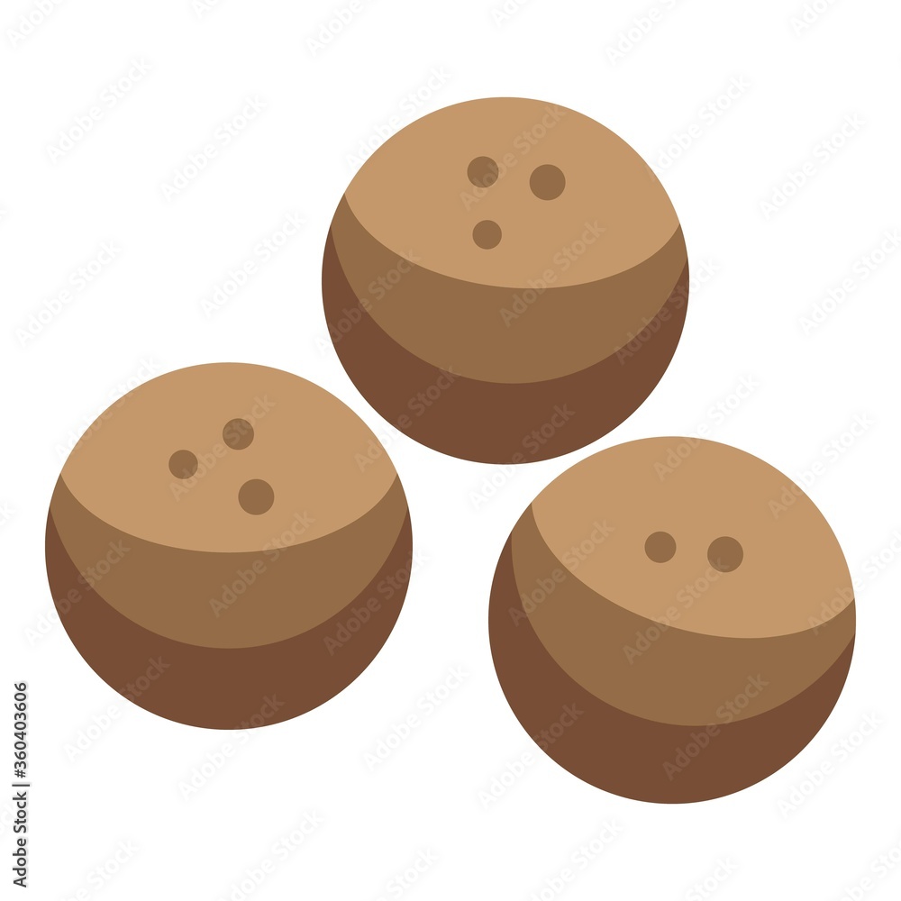 Poster grains cereal flakes icon. isometric of grains cereal flakes vector icon for web design isolated on 