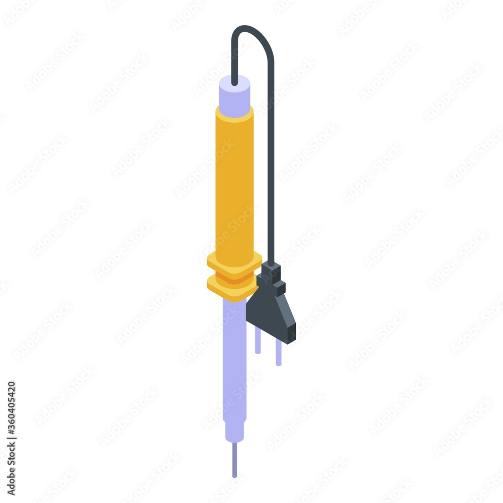 Poster solder device icon. isometric of solder device vector icon for web design isolated on white backgrou
