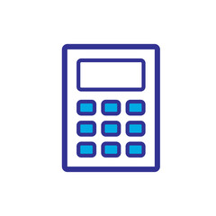 calculator icon logo illustration design