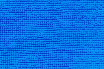 blue towel close-up fabric and texture background.
