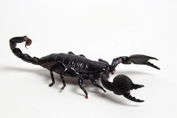 scorpion on white background