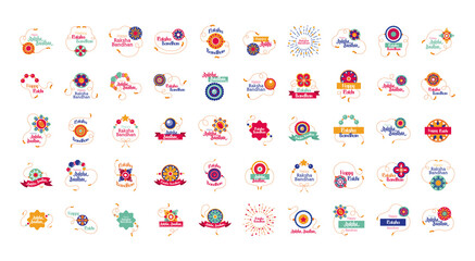 bundle of happy raksha bandhan set icons