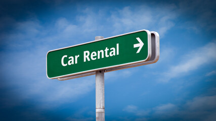 Street Sign Car Rental
