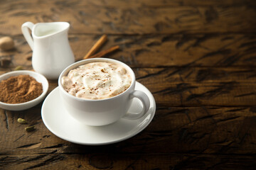 Homemade spicy hot chocolate