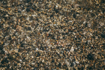 A close up of a rock