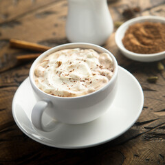 Homemade spicy hot chocolate