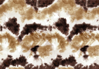 Abstract Watercolor Tie Dye Batik Ombre Seamless Pattern  Wavy Background © Didem