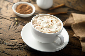 Homemade spicy hot chocolate