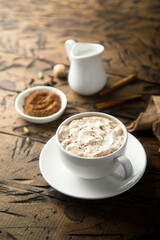 Homemade spicy hot chocolate