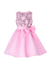 Elegant dress for a girl in pink