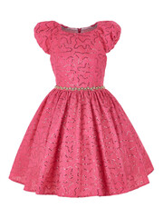 Elegant dress for a girl in pink