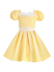 Summer dress for girls in yellow