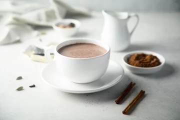 Fotobehang Homemade spicy hot chocolate © marysckin