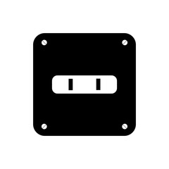 Socket plug icon isolated vector