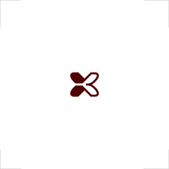 Naklejka premium initial X B letter logo design