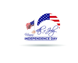 vector illustration for Fourth of July American Independence Day, 