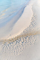 Crab nests formed on white sand, Koh rong samloem, Cambodia.