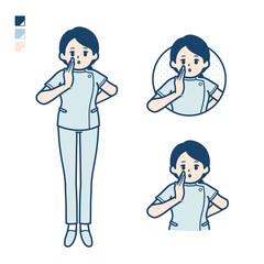 simple nurse woman_Whispering