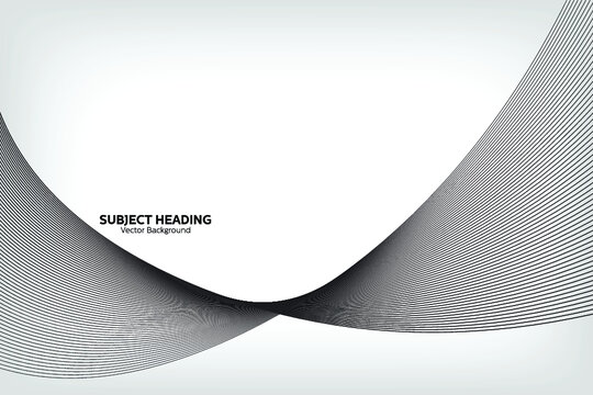 Abstract Modern Line, Grey Line, Subject Heading Text Area