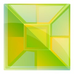 Fototapeta premium Precious gem icon. Cartoon of precious gem vector icon for web design isolated on white background